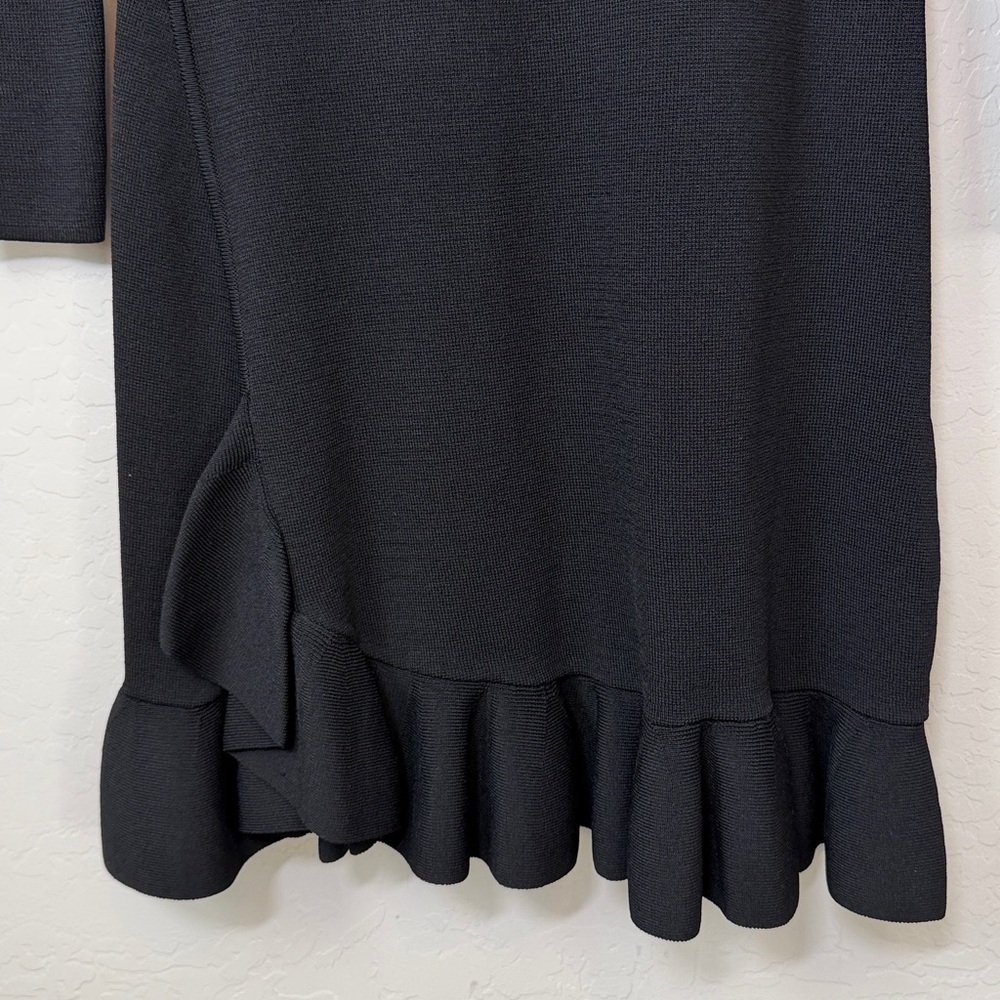 ALTUZARRA Mikey Knit Long Sleeve Ruffle Midi Dress Size L - Picture 8 of 9